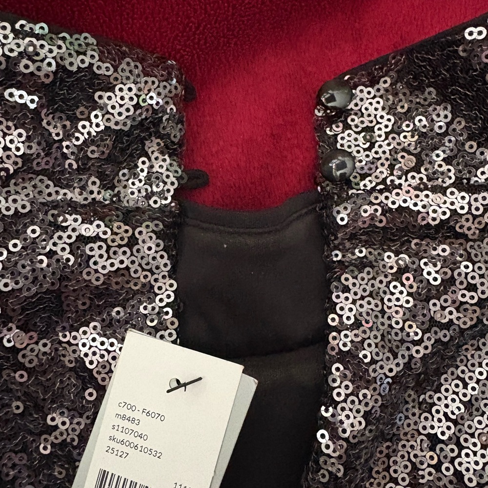 Lane Bryant Sequin Black Mockneck Top NWT - Picture 6 of 6